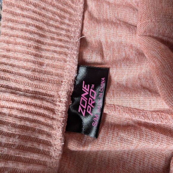 Peach Pink Joggers S Athleisure Cozy Loungewear Drawstring Soft Knit Casual - Picture 6 of 8